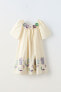 Фото #4 товара Платье для малышей ZARA вышитое крючком с цветочным узором