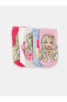 Фото #2 товара LCW Barbie Desenli Kız Çocuk Patik Çorap 5'li