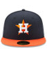 Фото #4 товара Men's Navy, Orange Houston Astros 2022 World Series Side Patch 59FIFTY Fitted Hat