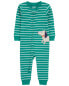 Toddler 1-Piece Dog 100% Snug Fit Cotton Footless Pajamas 4T