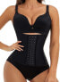 Фото #1 товара EESIM Women's Waist Shaper with Extra Extender and 25 Steel Bones, Waist Trainer for Strong Shaping Tummy Control, Adjustable Underbust Latex Corset for Sports Shaping Training Black