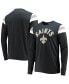 Фото #4 товара Men's Black New Orleans Saints Franklin Rooted Long Sleeve T-shirt