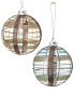 Фото #1 товара Kurt Adler 100Mm Plaid Glass Ball Christmas Ornaments Multicolor