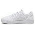 Фото #5 товара Puma Carina 2.0 Sd Lace Up Womens Grey Sneakers Casual Shoes 39494202