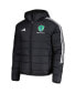 Фото #1 товара Men's Black Seattle Sounders FC Tiro 24 Full-Zip Winter Hoodie Jacket