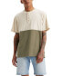 ფოტო #1 პროდუქტის Men's Relaxed-Fit Pieced Colorblocked Henley