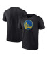 Фото #1 товара Men's Black Golden State Warriors Primary Logo T-shirt