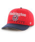 ფოტო #2 პროდუქტის Men's Red, Navy Washington Nationals Retro Super Hitch Snapback Hat