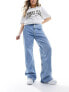 Фото #5 товара Tommy Jeans Clare high waisted wide leg jeans in light wash