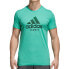 Фото #1 товара Adidas Originals Graphic Men's Crew Neck T-Shirt Green-Black cv4284