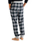 ფოტო #4 პროდუქტის Men's 2pk Flannel Jogger Pajama Pants