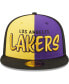 Фото #4 товара Men's Black, Gold Los Angeles Lakers Pop Front 59FIFTY Fitted Hat