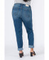 Фото #2 товара Plus Size High Rise Boyfriend Jeans