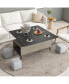 Фото #2 товара 5 Pieces Lift Top Coffee Table Set With Storage Convertible Dining Table With Ottomans