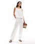 Фото #2 товара Vero Moda mix and match cotton square neck vest top in white