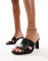 & Other Stories high heel mules in black