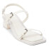 Фото #2 товара COCONUTS by Matisse Maya Lizard Block Heels Womens White Dress Sandals MAYA-329