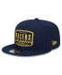 Men's Navy Indiana Pacers 2024 NBA All-Star Game Rally Drive Finish Line Patch 9FIFTY Snapback Hat