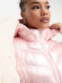 Threadbare Petite Ski gilet in pearlescent pink