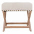 Bench Alexandra House Living Grey Cream 46 x 46 x 49 cm