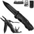 Orsifow Multifunction Pocket Knife, 13 in 1 Pocket Tool Multitool with Pliers, Folding Knife, Can Opener Screwdriver for Outdoor Camping, Hiking, Includes EDC Credit Card Knife