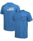 ფოტო #1 პროდუქტის Detroit Lions Tri-Blend Pocket T-shirt - Blue