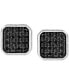 ფოტო #2 პროდუქტის EFFY® Men's Black Sapphire Stud Earrings (5/8 ct. t.w.) in Sterling Silver