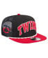 Фото #2 товара Men's Black Minnesota Twins Throwback Meshback Golfer Hat