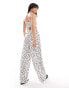 Фото #4 товара Wednesday's Girl polka dot wide leg trousers in white