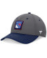 Фото #1 товара Men's Gray/Navy New York Rangers 2024 Stanley Cup Playoffs Locker Room Adjustable Hat