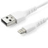 Фото #1 товара 3 foot (1m) Durable White USB-A to Lightning Cable - Heavy Duty Rugged Aramid Fiber USB Type A to Lightning Charger/Sync Power Cord - Apple MFi Certified iPad/iPhone 12 - 1 m - Lightning - USB A - Male - Male - White