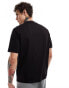 Armani Exchange square logo t-shirt in black