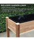 Raised Garden Bed, Elevated Herb Garden Planter for Patio & More