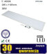 Lampa sufitowa Nvox Panel led sufitowy 120x30 36w lampa slim kaseton 4000k neutralny + ramka natynkowa czarna