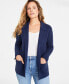 Фото #2 товара Women's Sweater Blazer, Created for Macy's