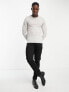 Фото #3 товара ASOS DESIGN knitted cotton jumper in light grey