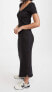 Vitamin A 293007 Women Catalina Tee Dress Black Organic Rib Size S