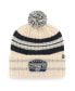 Фото #1 товара Men's Cream Dallas Cowboys Hone Patch Cuffed Knit Hat with Pom