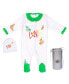 Baby Royal Baby Organic Cotton Footed Coverall My Love with Hat in Gift Box