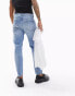 Фото #2 товара ASOS DESIGN tapered fit jeans in mid vintage wash blue - MBLUE