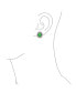 ფოტო #6 პროდუქტის Traditional Classic Bridal Simulated Gemstones Cubic Zirconia AAA CZ Halo Crown Oval Stud Clip On Earrings For Women Wedding Non Pierced Ears