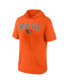 Фото #3 товара Men's Orange Oregon State Beavers Outline Lower Arch Hoodie T-shirt