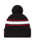 Фото #2 товара Men's Navy USMNT Fold Cuffed Knit Hat with Pom