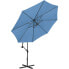 Фото #6 товара Подвесной садовый зонт на выносе Uniprodo UNI_UMBRELLA_R300BL_N, синий, диаметр 300 см, с уклоном