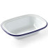 Фото #1 товара Столовая посуда Hendi Naczynie prostokątne эмалированное белое 175x130 мм 621202