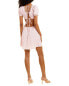 City Sleek Tie-Back Mini Dress Women's Pink L