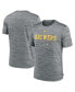 Men's Heather Gray Milwaukee Brewers Authentic Collection Velocity Performance Practice T-shirt