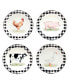 On The Farm Salad Plate, Set of 4