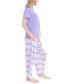 ფოტო #3 პროდუქტის Women's 2-Pc. Short-Sleeve Pajamas Set