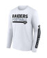 Men's Black, White Las Vegas Raiders Two-Pack 2023 Schedule T-shirt Combo Set Черно-белый, XL - фото #3